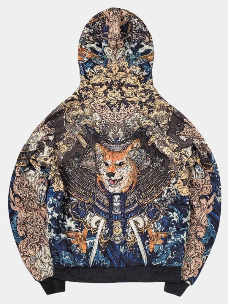 AKITA SAMURAI BLUE [ХУДИ НА МОЛНИИ УНИСЕКС]