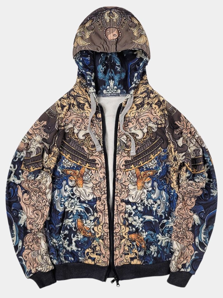 AKITA SAMURAI BLUE [ХУДИ НА МОЛНИИ УНИСЕКС]