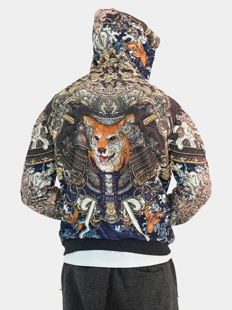 AKITA SAMURAI BLUE [ХУДИ НА МОЛНИИ УНИСЕКС]