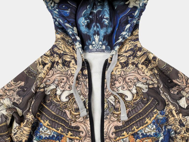 AKITA SAMURAI BLUE [ХУДИ НА МОЛНИИ УНИСЕКС]