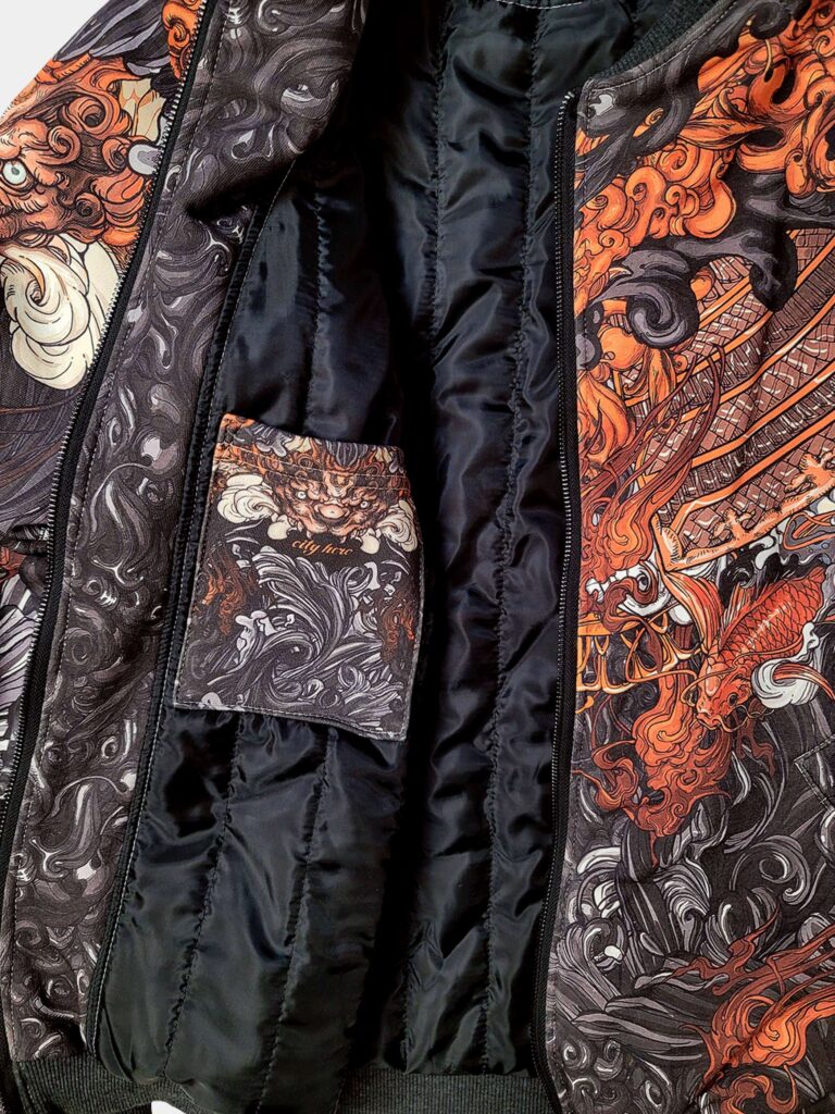 AKITA SAMURAI BLACK [БОМБЕР УНИСЕКС]