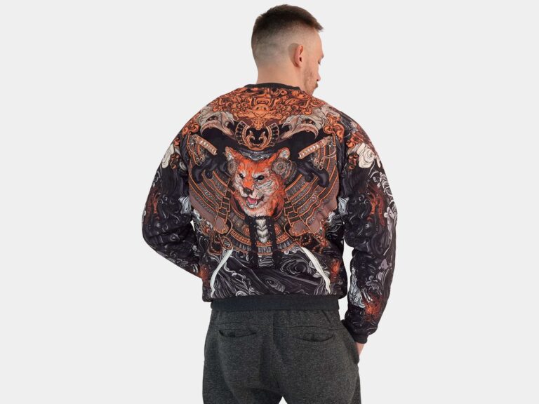 AKITA SAMURAI BLACK [БОМБЕР УНИСЕКС]