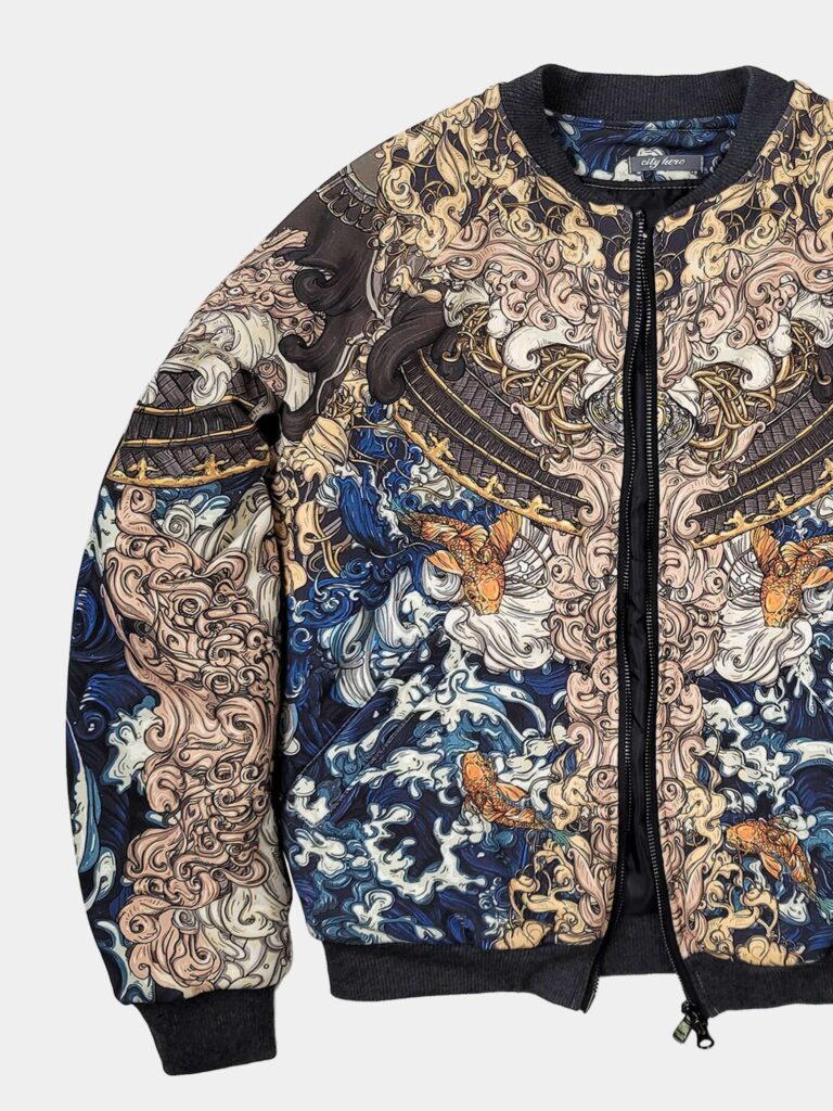 AKITA SAMURAI BLUE [БОМБЕР УНИСЕКС]