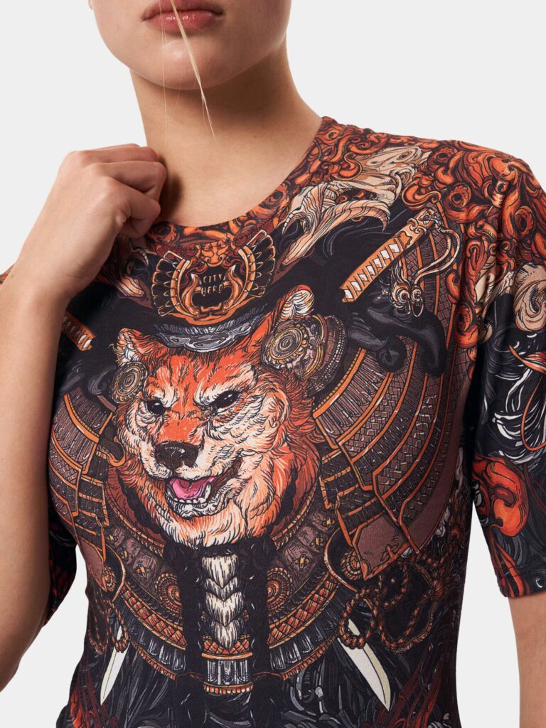 AKITA SAMURAI BLACK [БОДИ-ФУТБОЛКА]