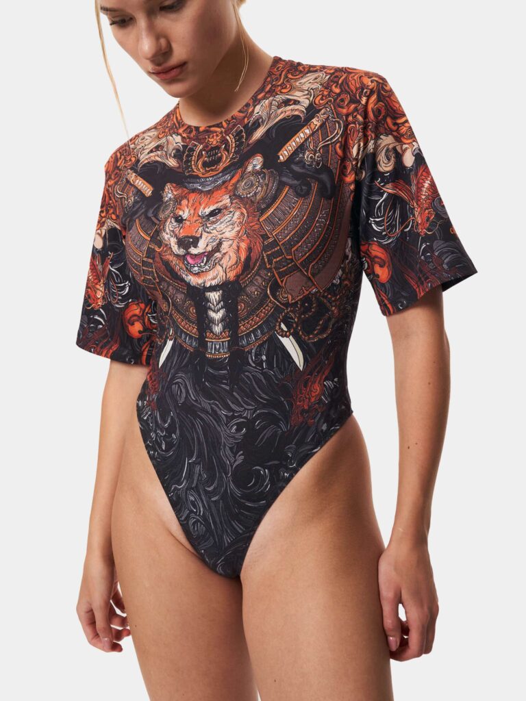 AKITA SAMURAI BLACK [БОДИ-ФУТБОЛКА]