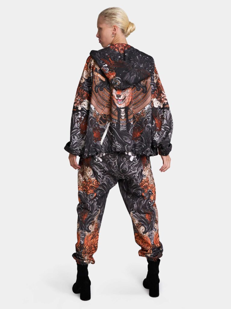 AKITA SAMURAI BLACK [ZIP-ХУДИ OVRSZ УНИСЕКС]