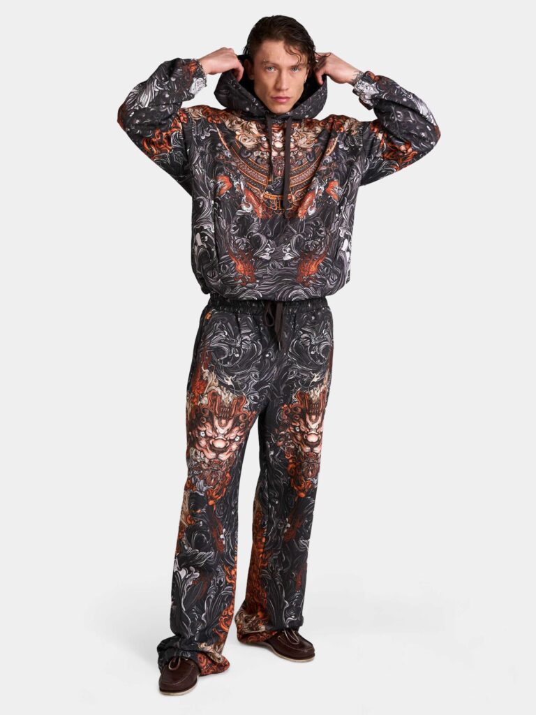 AKITA SAMURAI BLACK [ШТАНЫ ШИРОКИЕ OVRSZ УНИСЕКС]