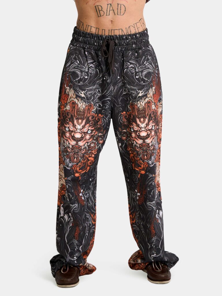 AKITA SAMURAI BLACK [ШТАНЫ ШИРОКИЕ OVRSZ УНИСЕКС]