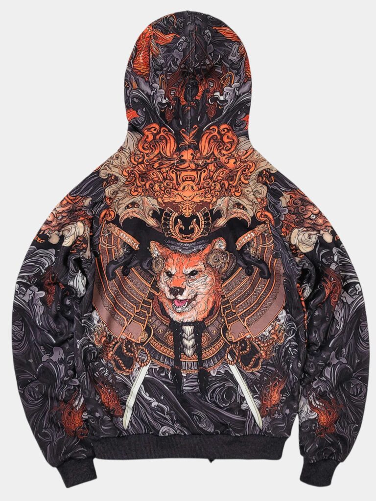 AKITA SAMURAI BLACK [ХУДИ НА МОЛНИИ УНИСЕКС]