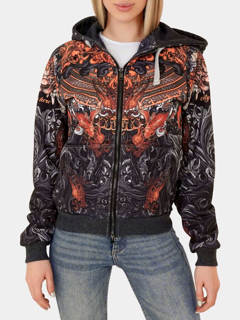 AKITA SAMURAI BLACK [ХУДИ НА МОЛНИИ УНИСЕКС]