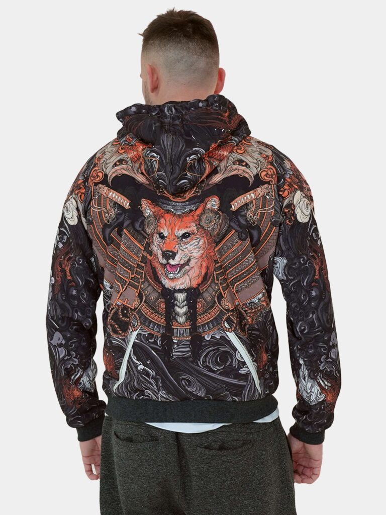 AKITA SAMURAI BLACK [ХУДИ НА МОЛНИИ УНИСЕКС]