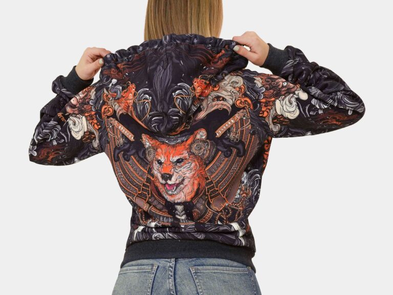 AKITA SAMURAI BLACK [ХУДИ НА МОЛНИИ УНИСЕКС]