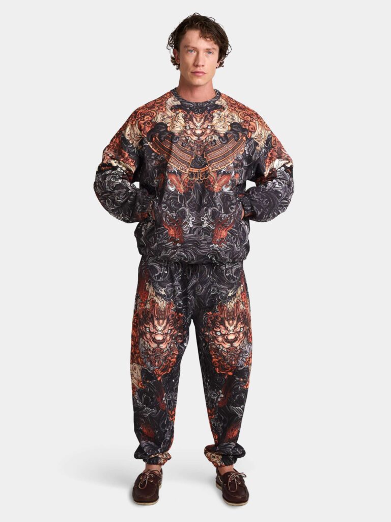 AKITA SAMURAI BLACK [СВИТШОТ OVRSZ УНИСЕКС]