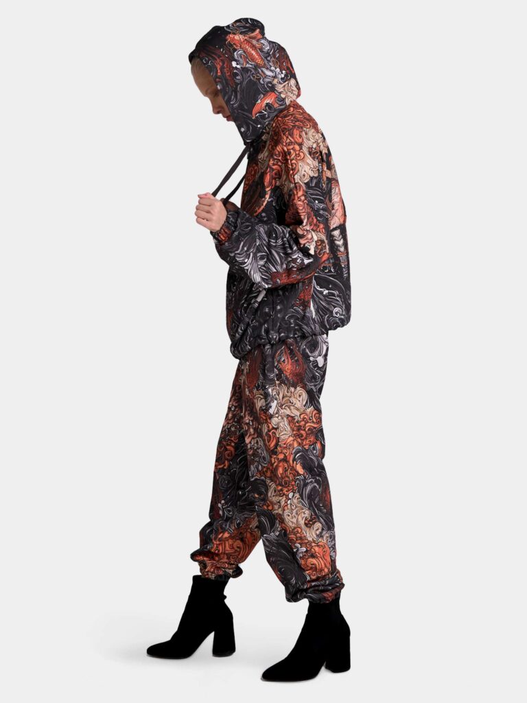 AKITA SAMURAI BLACK [ZIP-ХУДИ OVRSZ УНИСЕКС]