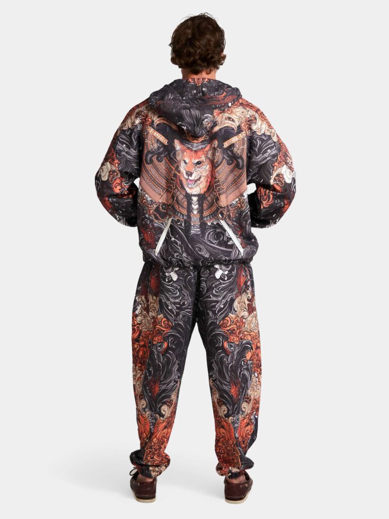 AKITA SAMURAI BLACK [ZIP-ХУДИ OVRSZ УНИСЕКС]