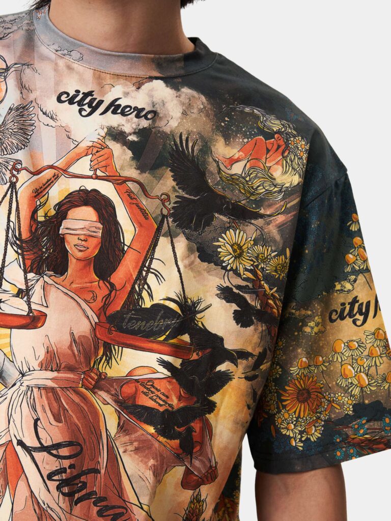 ВЕСЫ HEROSCOPE [ФУТБОЛКА OVRSZ УНИСЕКС]