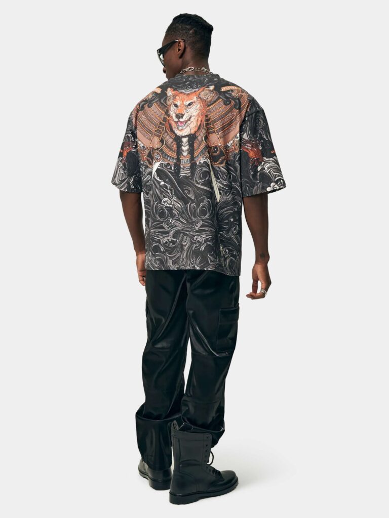 AKITA SAMURAI BLACK [ФУТБОЛКА OVRSZ УНИСЕКС]