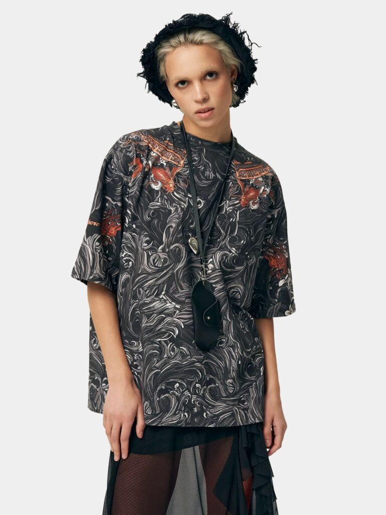 AKITA SAMURAI BLACK [ФУТБОЛКА OVRSZ УНИСЕКС]