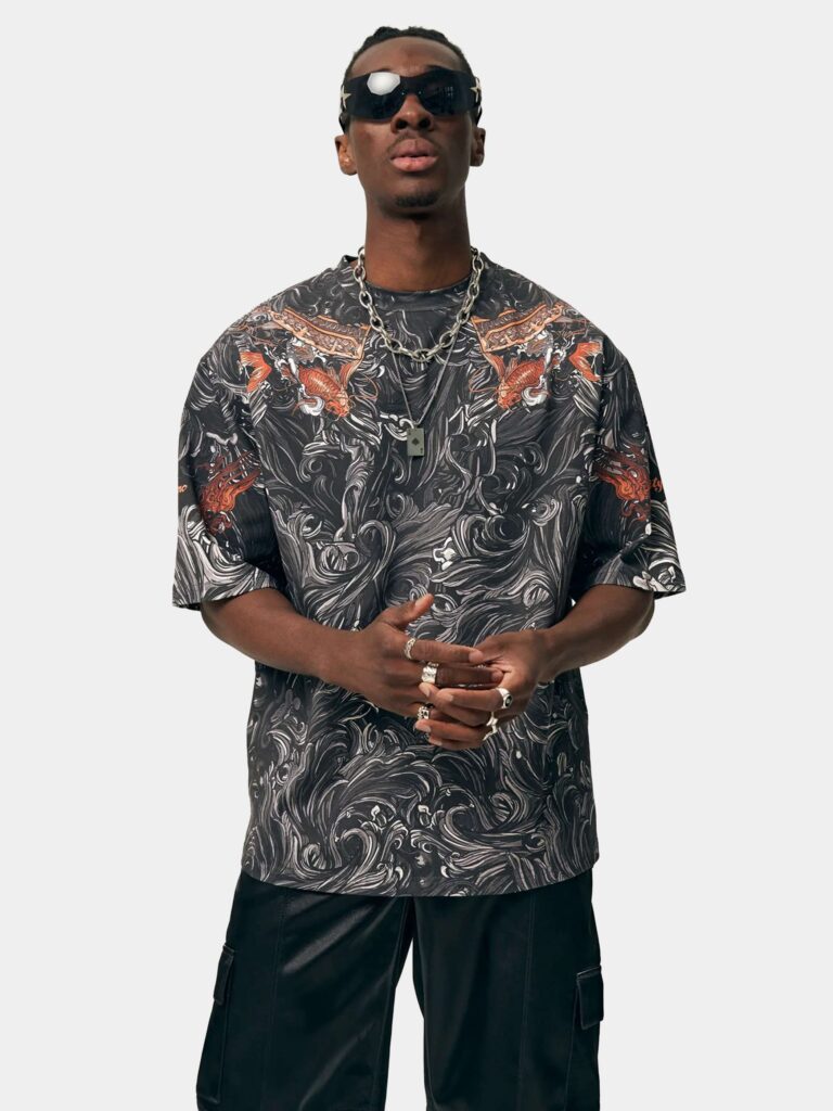 AKITA SAMURAI BLACK [ФУТБОЛКА OVRSZ УНИСЕКС]