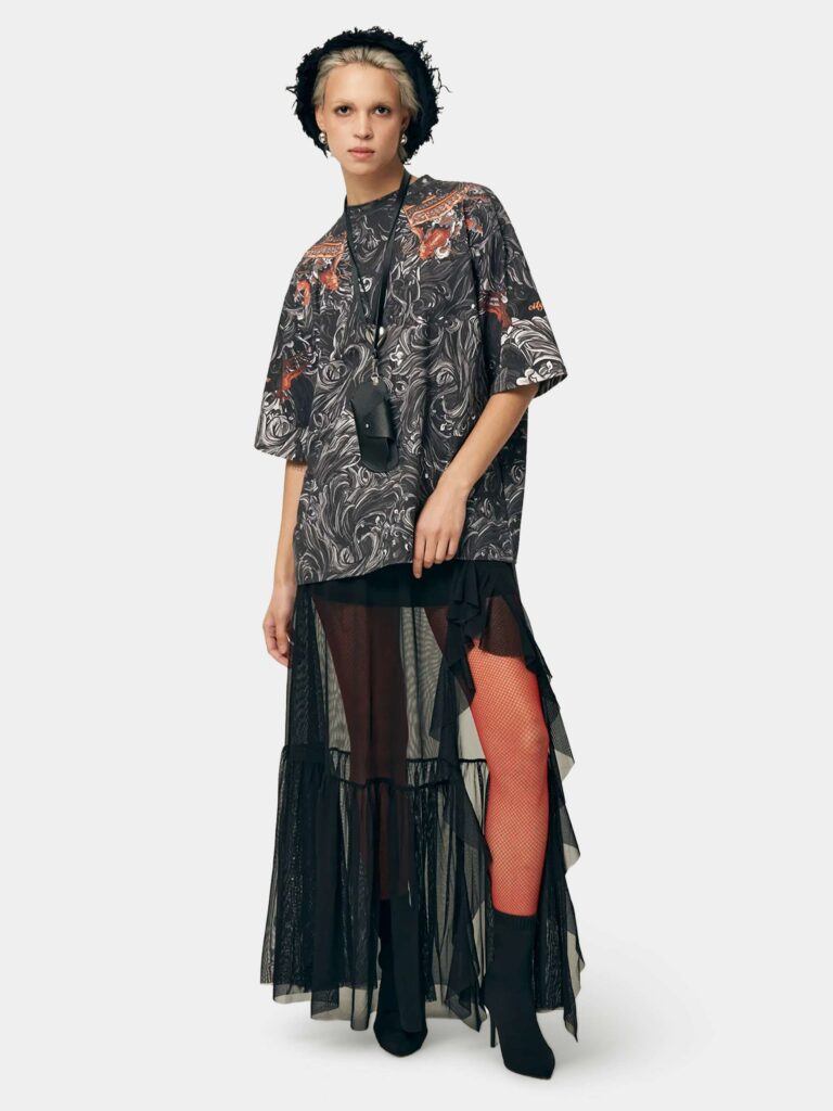 AKITA SAMURAI BLACK [ФУТБОЛКА OVRSZ УНИСЕКС]