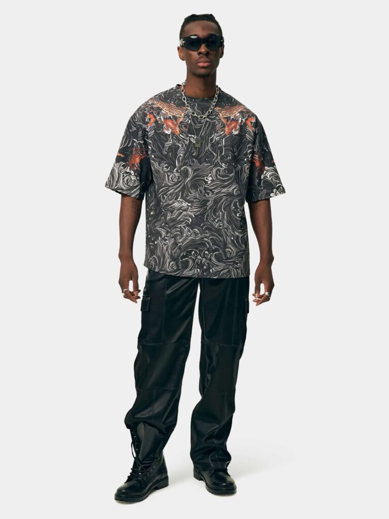 AKITA SAMURAI BLACK [ФУТБОЛКА OVRSZ УНИСЕКС]