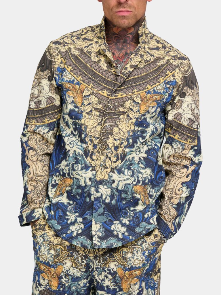 AKITA SAMURAI BLUE [РУБАШКА УНИСЕКС]