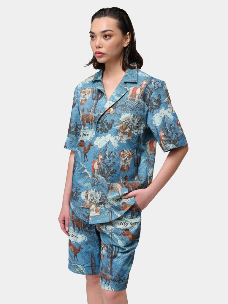 ЛАМЫ & АЛЬПАКИ [РУБАШКА УНИСЕКС *short]