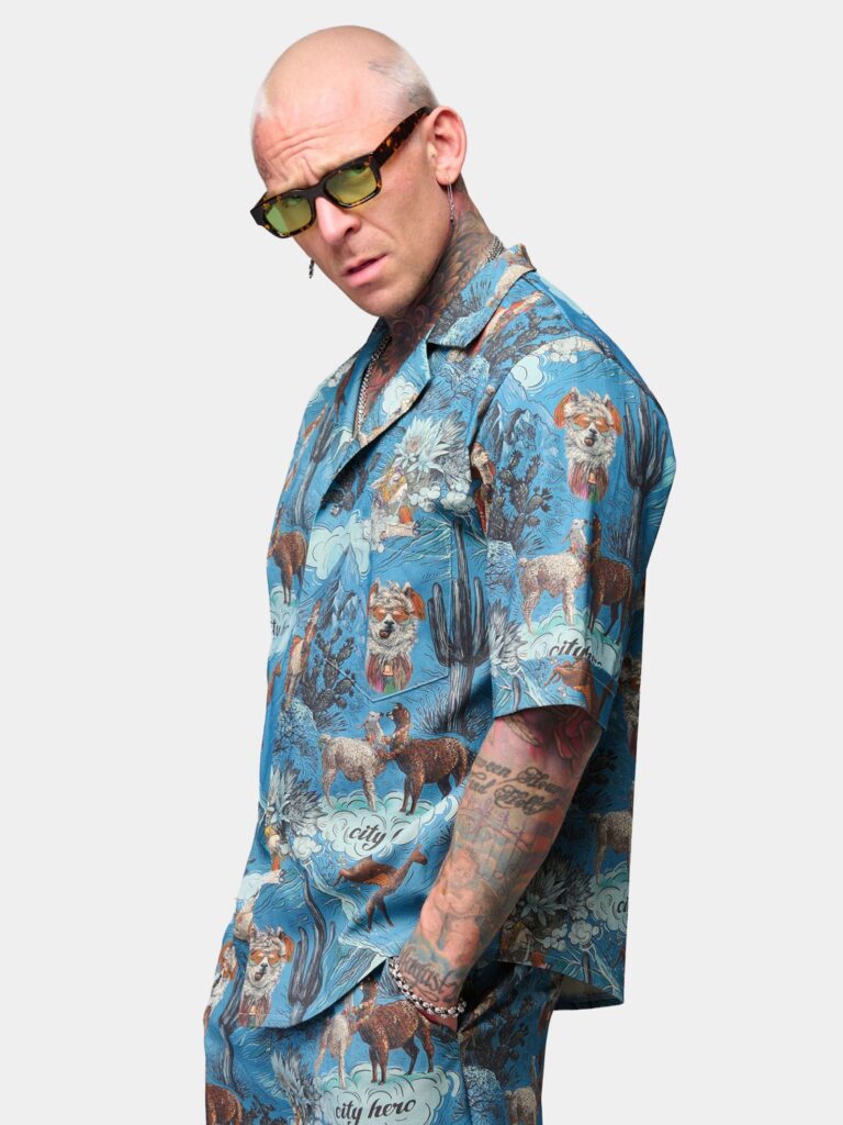 ЛАМЫ & АЛЬПАКИ [РУБАШКА УНИСЕКС *short]