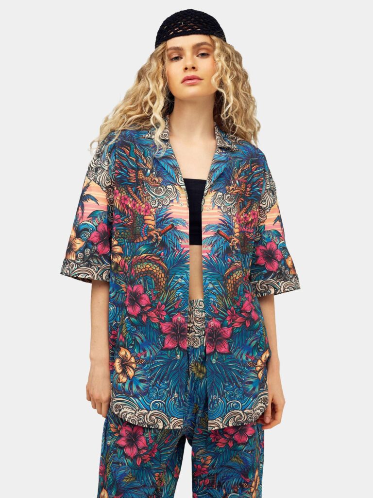 PACIFIC VIVID [РУБАШКА OVRSZ УНИСЕКС *short]