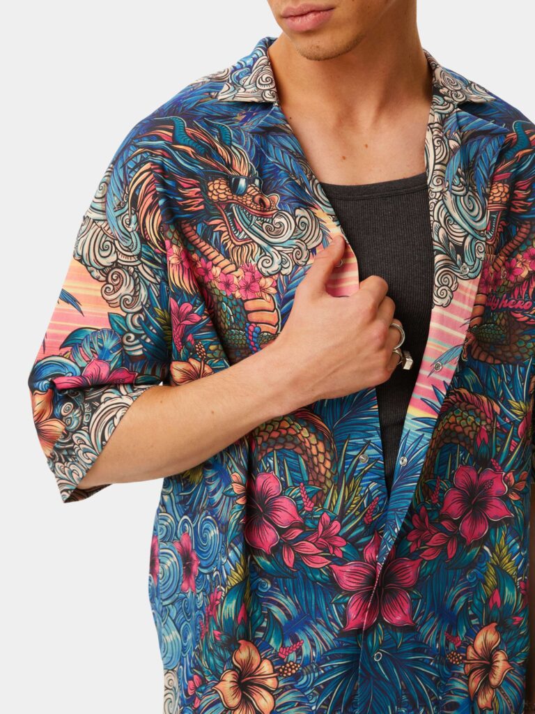 PACIFIC VIVID [РУБАШКА OVRSZ УНИСЕКС *short]