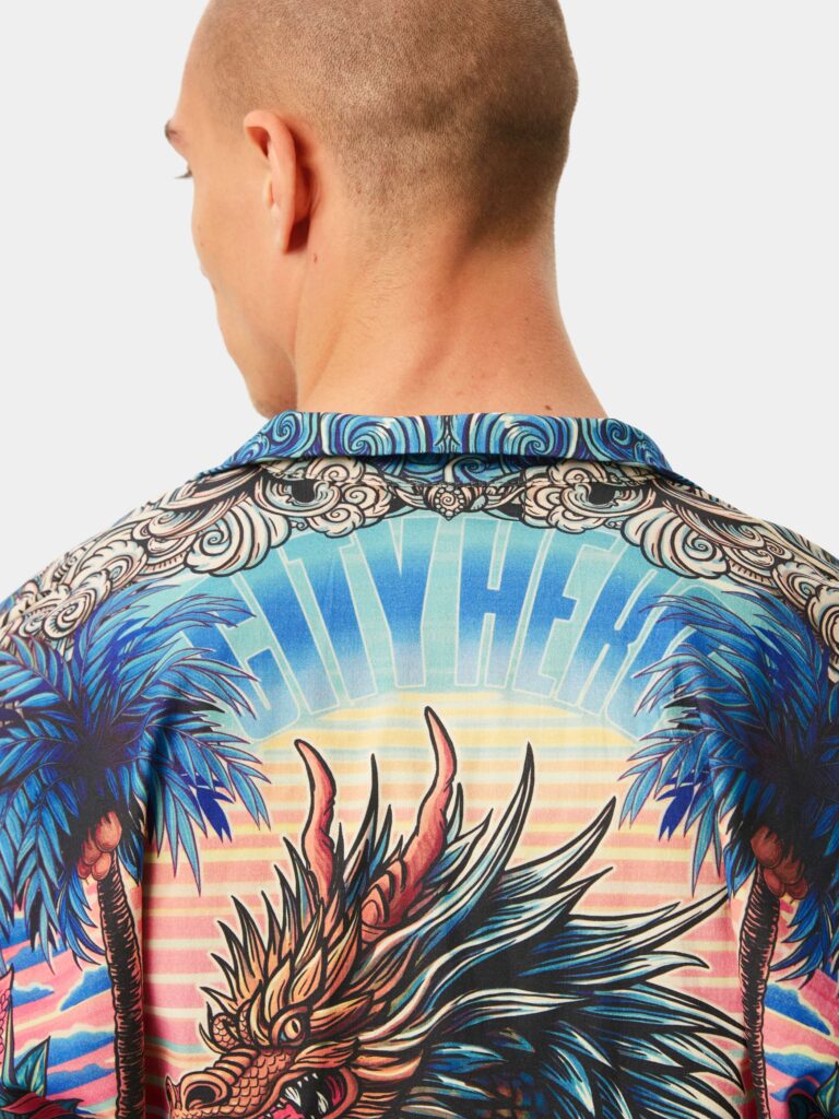 PACIFIC VIVID [РУБАШКА OVRSZ УНИСЕКС *short]