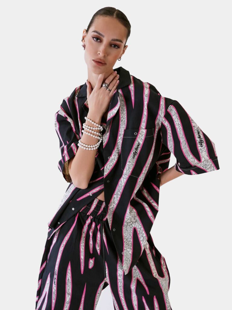 ZEBRA ANIMALISM [РУБАШКА OVRSZ УНИСЕКС *short]