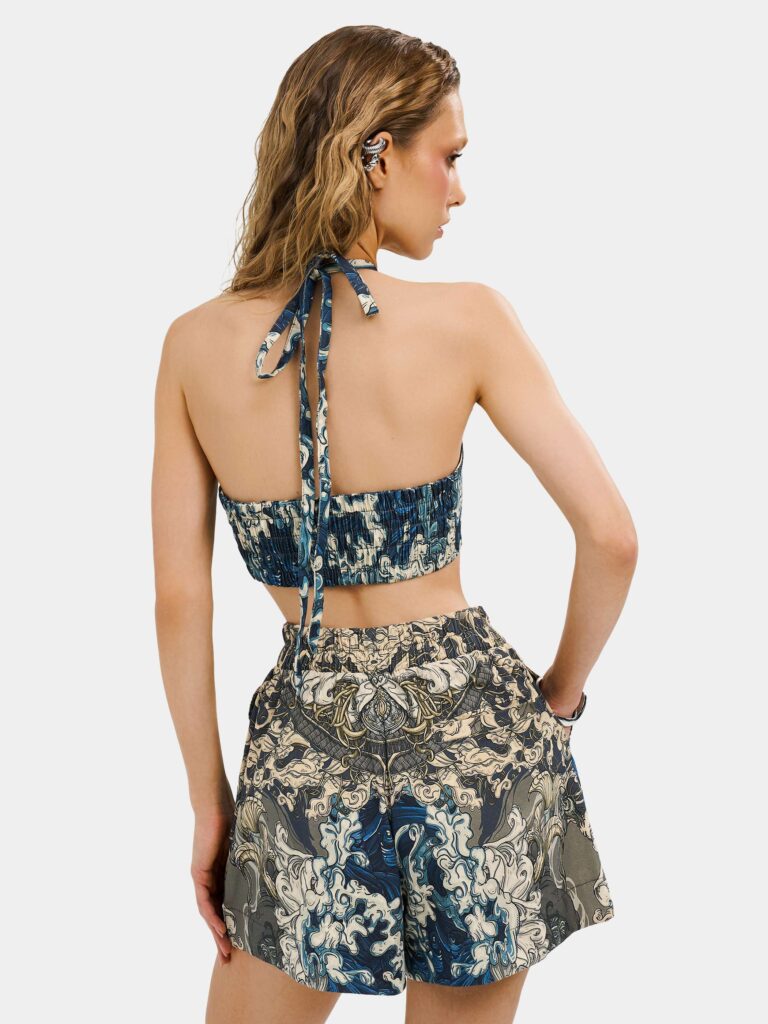 AKITA SAMURAI BLUE [ТОП ДВУСТОРОННИЙ ЖЕНСКИЙ]