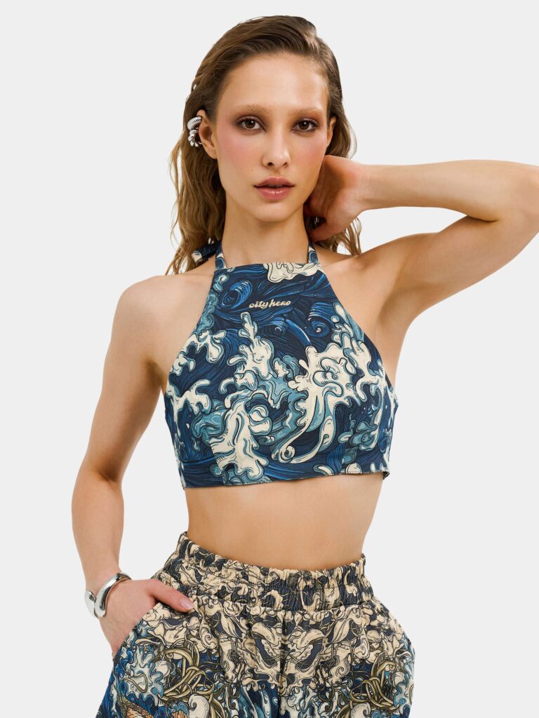 AKITA SAMURAI BLUE [ТОП ДВУСТОРОННИЙ ЖЕНСКИЙ]